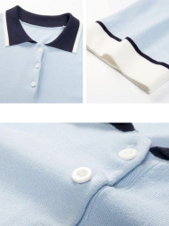 Футболка-поло KELME Short Sleeve Polo Shirt Light Blue