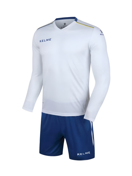Футбольная форма KELME Long Sleeve Football Set (White/Blue)