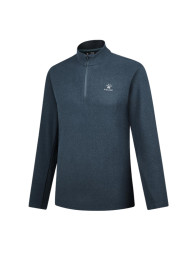 Олимпийка KELME Half Placket Long Sleeve T-Shirt Blue