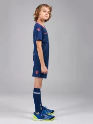 Детская футбольная форма KELME Short Sleeve Football Kid (Dark Blue/Pink)