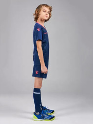 Детская футбольная форма KELME Short Sleeve Football Kid (Dark Blue/Pink)