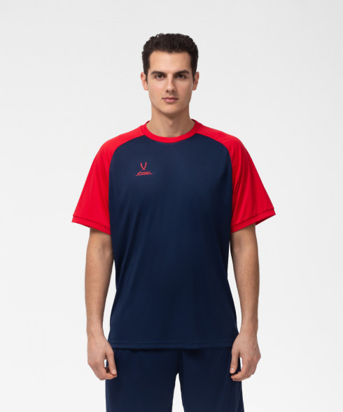 Футболка игровая JOGEL CAMP Reglan Jersey, темно-синий/красный