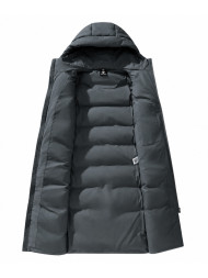 Пуховик KELME Men's Long Cotton Coat Dark Grey