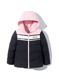 Детский пуховик KELME Girl's Down Jacket (Black/Pink)