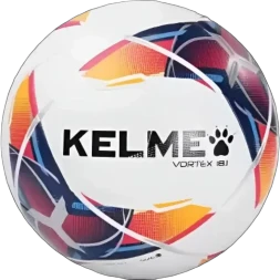 Мяч футбольный KELME Vortex 18.1 (10 Panels) (White/Orange)