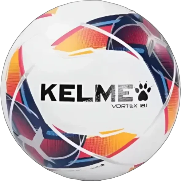 Мяч футбольный KELME Vortex 18.1 (10 Panels) (White/Orange)