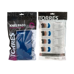 Наколенники спортивные TORRES Pro Gel, синий, р.M, PRL11018M-03, нейлон, ПУ, гель