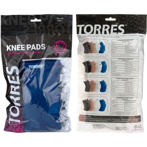 Наколенники спортивные TORRES Pro Gel PRL11018