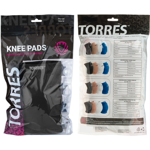 Наколенники спортивные TORRES Pro Gel PRL11018