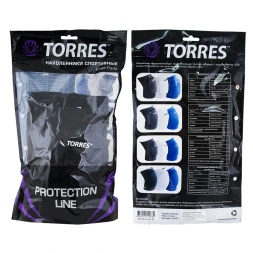 Наколенники спортивные TORRES Pro Gel, синий, р.M, PRL11018M-03, нейлон, ПУ, гель