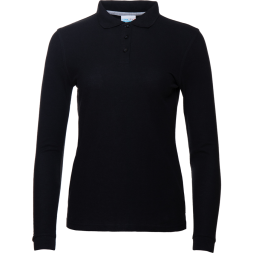 Рубашка поло женская STAN длинный рукав хлопок/полиэстер 185, 04SW