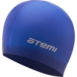 Шапочка для плавания Atemi, силикон, т/син., SC110