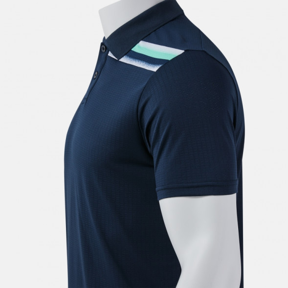 ПОЛО С КОРОТКИМ РУКАВОМ TOLEDO II ТЕМНО-СИНИЙ ЗЕЛЕНЫЙ