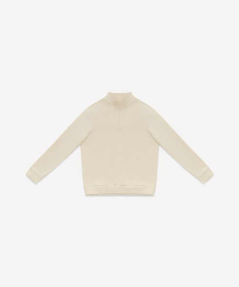Свитшот на молнии 1/4 JOGEL 360 Soft Half Zip Sweatshirt, молочный