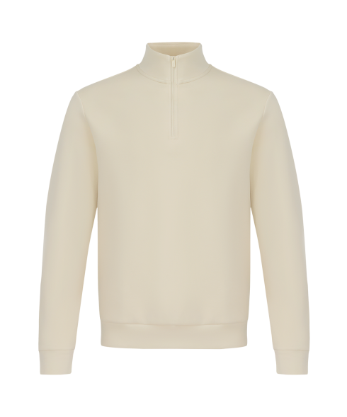 Свитшот на молнии 1/4 JOGEL 360 Soft Half Zip Sweatshirt, молочный