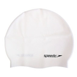 Шапочка для плав. дет. SPEEDO Plain Flat Silicone Cap Jr, 8-709900001, ЧЕРНЫЙ, силикон