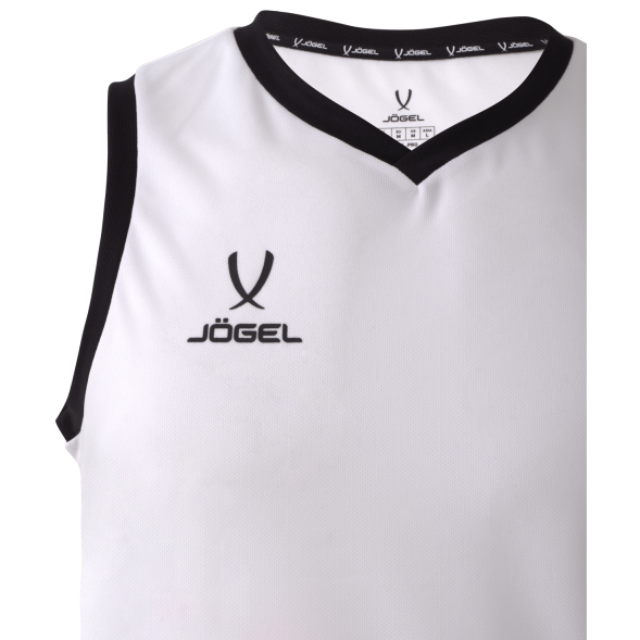 Майка баскетбольная JÖGEL CAMP Basic, белый, детский