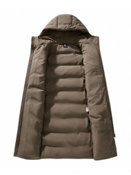 Пуховик KELME Men's Long Cotton Coat Brown