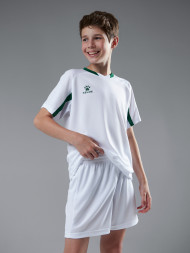 Детская футбольная форма KELME Football Suit (White/Green)