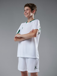 Детская футбольная форма KELME Football Suit (White/Green)