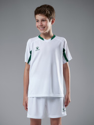 Детская футбольная форма KELME Football Suit (White/Green)