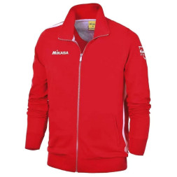 Куртка от костюма MIKASA MT537-01-XL, р.XL, 70% хлопок, 30% полиэстер, красный