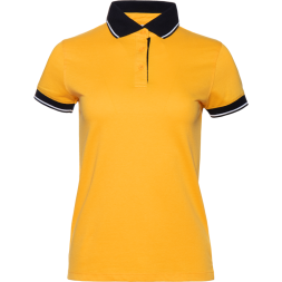 Рубашка поло женская STAN с контрастными деталями хлопок/полиэстер 185, 04CW