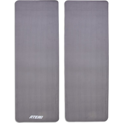 Коврик для фитнеса и йоги Atemi, OMP-AYM1GY, NBR, 183x61x1,0 см серый