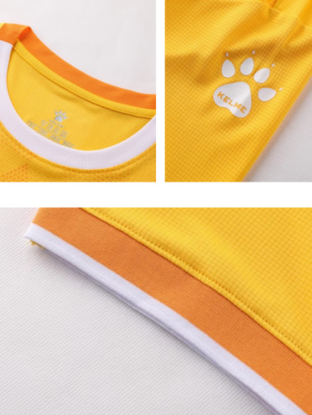 Футбольная форма KELME Short-Sleeved Football Suit (Yellow/Orange)