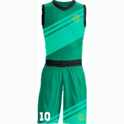 Баскетбольная форма ЭКИПО STRIPE Зеленый цвет