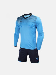 Детская вратарская форма KELME Goalkeeper L/S Suit Kid (Light Blue/Dark Blue)