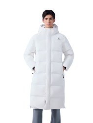Пуховик KELME Long Down Jacket (Hooded) White