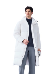 Пуховик KELME Long Down Jacket (Hooded) White