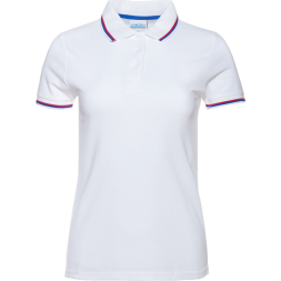 Рубашка поло женская триколор STAN хлопок/полиэстер 185, 04WRUS