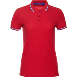 Рубашка поло женская триколор STAN хлопок/полиэстер 185, 04WRUS