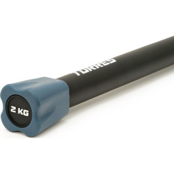 Бодибар TORRES 2 кг, PL525002, металл в неопреновой оболочке, черный