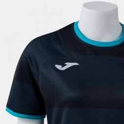 ФУТБОЛКА С КОРОТКИМ РУКАВОМ STONE RUGBY PRO ТЁМНО-СИНИЙ ТУРКУАЗ ФЛУОРЕСЦЕНТНЫЙ