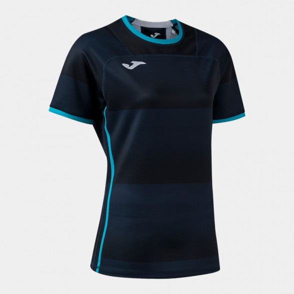 ФУТБОЛКА С КОРОТКИМ РУКАВОМ STONE RUGBY PRO ТЁМНО-СИНИЙ ТУРКУАЗ ФЛУОРЕСЦЕНТНЫЙ