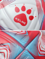 Мяч футбольный KELME Heat-bonded Soccer Ball (Red/Light Blue)