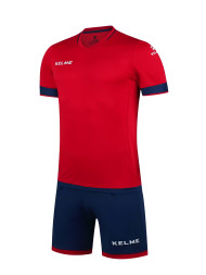 Футбольная форма KELME Short Sleeve Football Set (Red/Dark Blue)