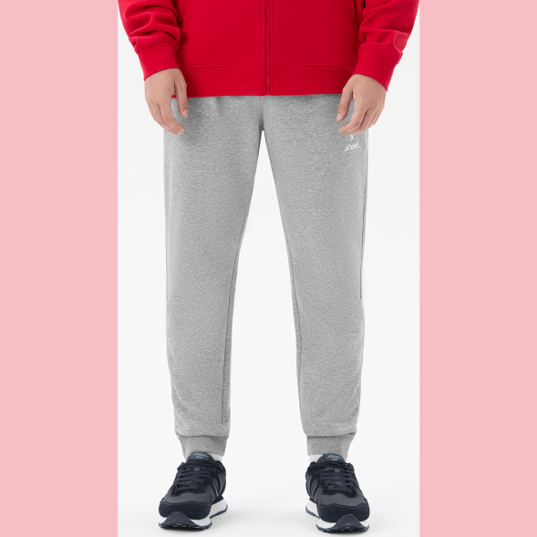 Флисовые брюки JOGEL ESSENTIAL Cotton Fleece Pants, серый меланж