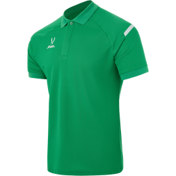 Поло JÖGEL CAMP 2 Poly Polo, зеленый/белый