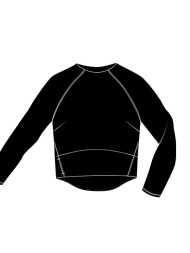 Лонглсив KELME Women's Long Sleeve T-Shirt Black