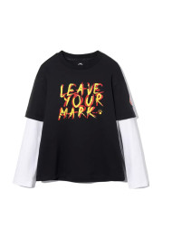 Детский лонгслив KELME Boys Long Sleeve T-Shirt Black