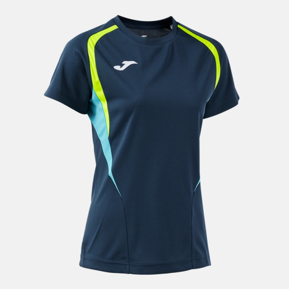 ФУТБОЛКА С КОРОТКИМ РУКАВОМ CHAMPIONSHIP 20 ТЁМНО-СИНИЙ ФЛУОРЕСЦЕНТНЫЙ ЖЁЛТЫЙ