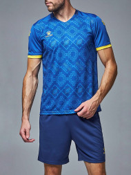 Футбольная форма KELME Short-Sleeved Football Suit (Blue/Dark Blue)