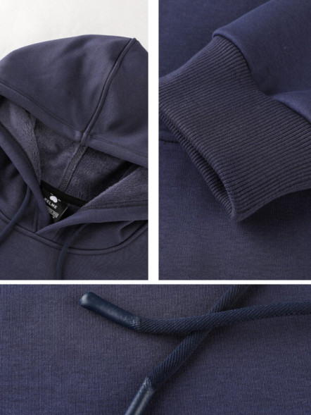 Худи KELME Fleece Hooded Sweatshirt Dark Blue