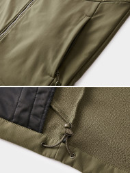 Демисезонная куртка KELME Stand-up Collar Fleece-lined Woven Coat Khaki