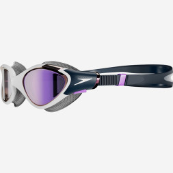 Очки для плав. SPEEDO Biofuse 2.0 POL GOG AF, 8-00445917603, ДЫМЧАТЫЕ линзы, белая оправа