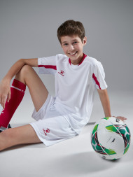 Детская футбольная форма KELME Football Suit (White/Red)